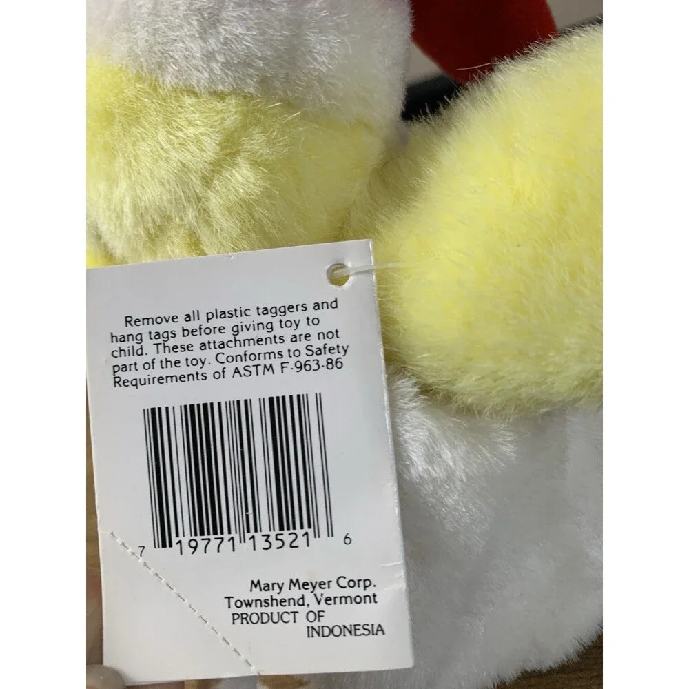 Mary Meyer Egg Nog Baby Chick In Mug Plush Stuffed Animal Vintage Christmas